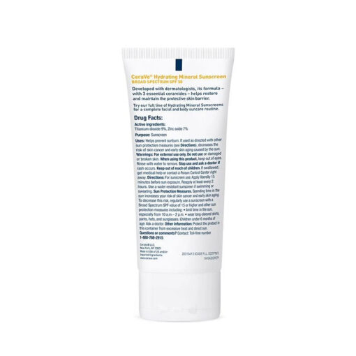 CeraVe Hydrating Sunscreen SPF 50 Face Lotion - Image 2