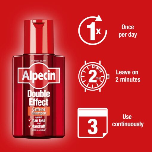 Alpecin Double Effect Dandruff and Hair Loss Shampoo 200ml - Image 3