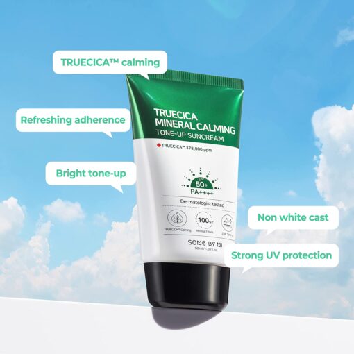 Truecica Mineral Calming Tone-Up Suncream SOME BY MI - Image 4