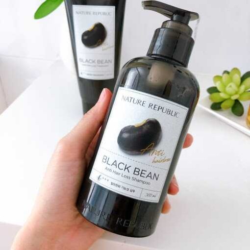 Nature Republic Black Bean Anti Hair Loss Shampoo 300ml - Image 4