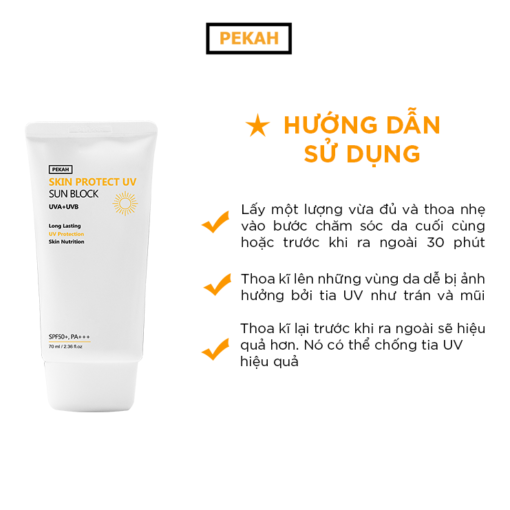 PEKAH PROTECT UV SUN BLOCK 70ml - Image 4
