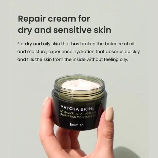 HEIMISH MATCHA BIOME INTENSIVE REPAIR CREAM 50ML - Image 2