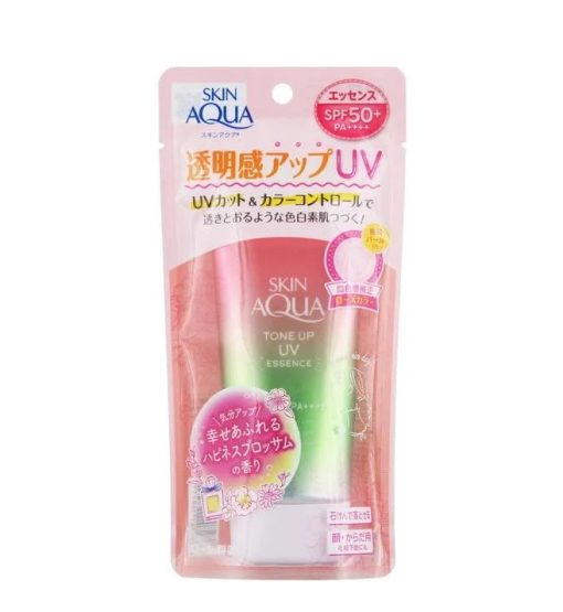 SKIN AQUA Tone Up UV Essence Sunscreen Rose 80g