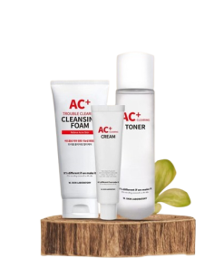 AC+ TROUBLE LINE ( CLEANSING FOAM , TONER ,CREAM ) FULL SET