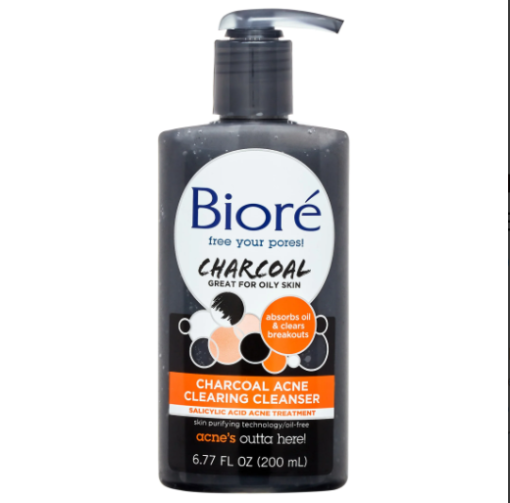 BIORÉ CHARCOAL ACNE CLEARING CLEANSER 200ML