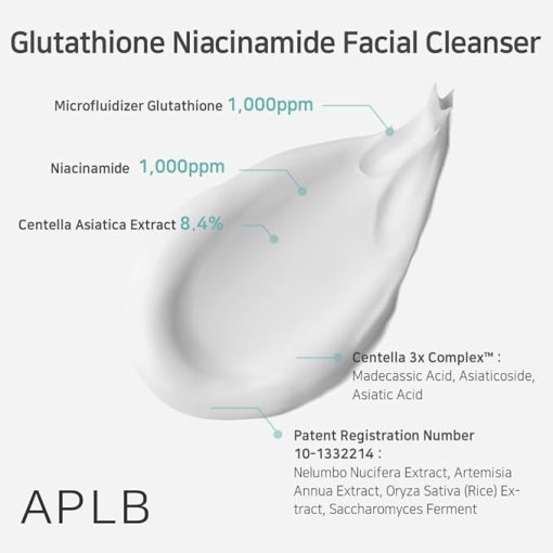 APLB Glutathione Niacinamide Facial Cleanser 80ml - Image 2