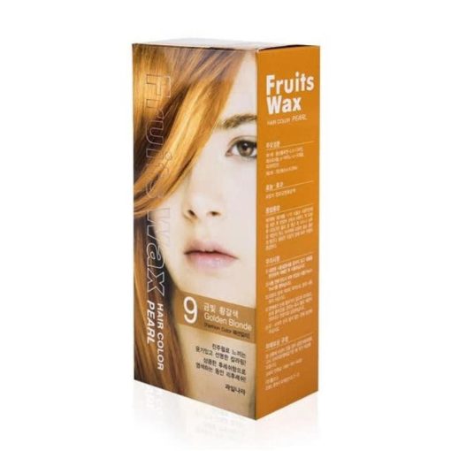 Welcos Fruits Wax Pearl Hair Color 9 Golden Blonde