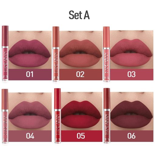 Handaiyan Matte Liquid Lipstick Set-A (6pcs) - Image 2