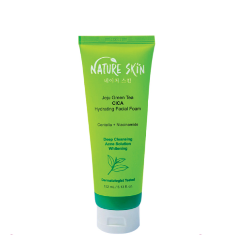 Nature Skin Jeju Green Tea CICA Hydrating Facial Foam 152 mL