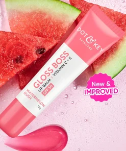 Dot & Key Gloss Boss Vitamin C + E Lip Balm SPF50 - Watermelon Rush (12g)