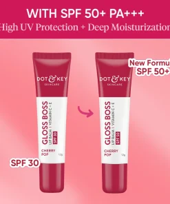 Dot & Key Gloss Boss Vitamin C + E Lip Balm SPF50 - Cherry Pop (12g)