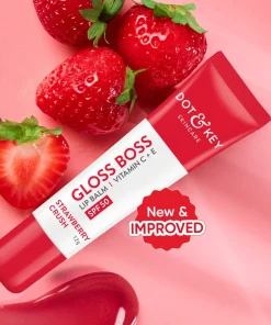 Dot & Key Gloss Boss Vitamin C + E Lip Balm SPF50 - Strawberry Crush (12g)