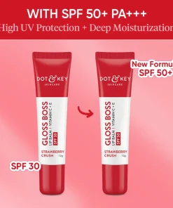 Dot & Key Gloss Boss Vitamin C + E Lip Balm SPF50 - Strawberry Crush (12g)