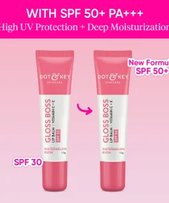Dot & Key Gloss Boss Vitamin C + E Lip Balm SPF50 - Watermelon Rush (12g)