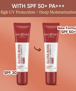 Dot & Key Gloss Boss Vitamin C + E Lip Balm SPF50 - Cocoa Mint (12g)