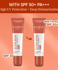 Dot & Key Gloss Boss Vitamin C + E Lip Balm SPF50 - Caramel Kiss (12g)