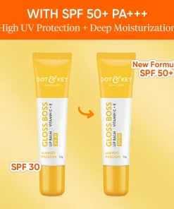 Dot & Key Gloss Boss Vitamin C + E Lip Balm SPF50 - Mango Passion (12g)