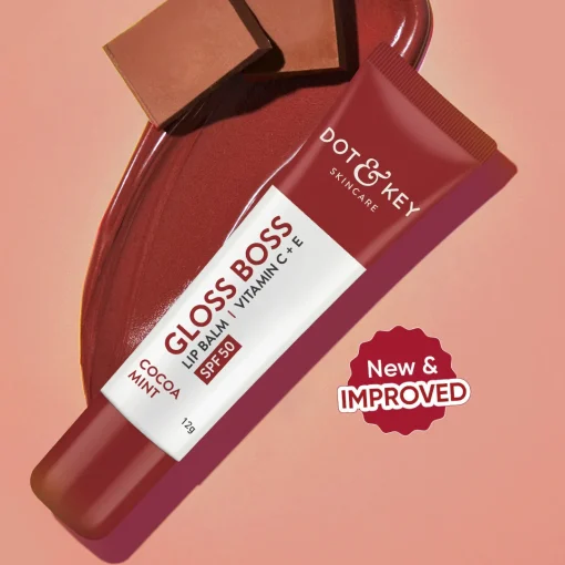Dot & Key Gloss Boss Vitamin C + E Lip Balm SPF50 - Cocoa Mint (12g)