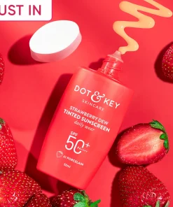 Dot & Key Strawberry Dew Tinted Sunscreen - PORCELAIN SPF50+ PA++++ (50ml)