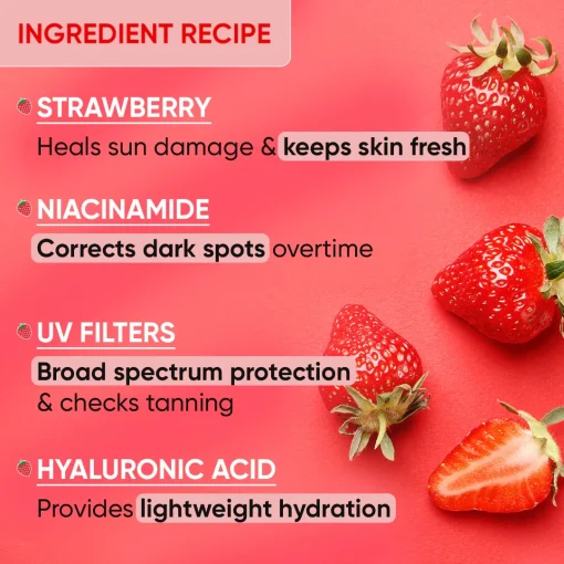 Dot & Key Strawberry Dew Tinted Sunscreen - SAND SPF50+ PA++++ (50ml) - Image 2