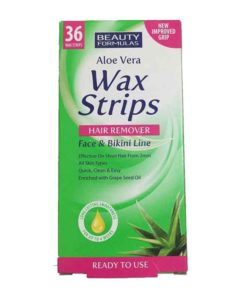 Beauty Formulas Hair Removal Wax Strips Face & Bikini Line