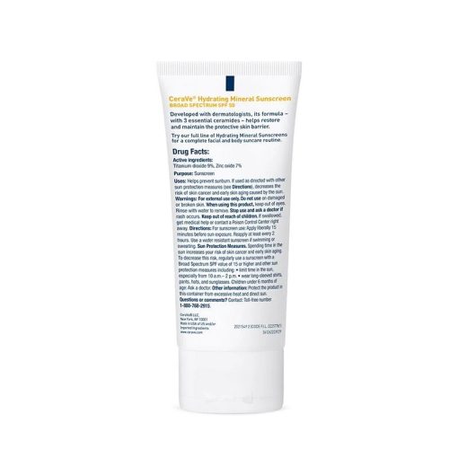 CeraVe Hydrating Sunscreen SPF 50 Face Lotion - Image 2