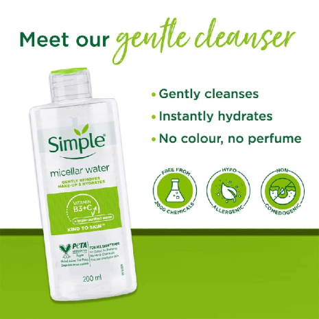 Simple Micellar Cleansing Water Simple Micellar Cleansing Water