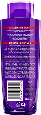 Loreal Elvive Colour Protect Anti-Brassiness Purple Shampoo 200ml - Image 2