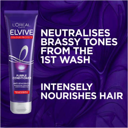 Loreal Paris Elvive Colour Protect Anti-Brassiness Purple Conditioner - Image 2