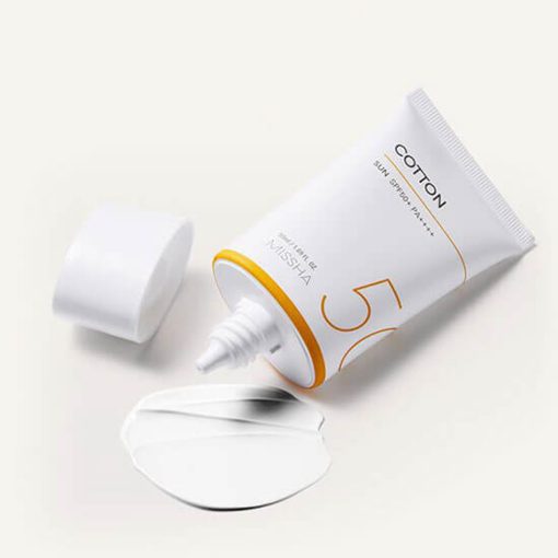 Missha Cotton Sunscreen SPF50+ - Image 3