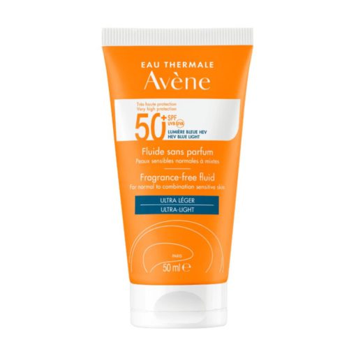 Avene Ultra Broad Spectre Fluid Fragrance Free SPF50+ (50ml) - Image 1