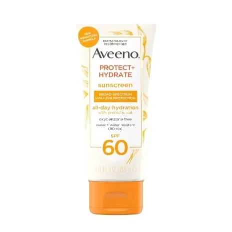 Aveeno Protect + Hydrate Sunscreen Broad Spectrum Face Lotion SPF 60 Aveeno Protect + Hydrate Sunscreen Broad Spectrum Face Lotion SPF 60