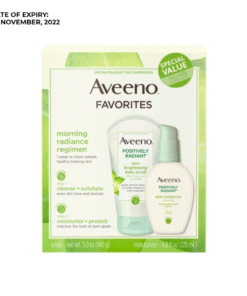 Aveeno Positively Radiant Gift Set For Face Scrub & Moisturizer