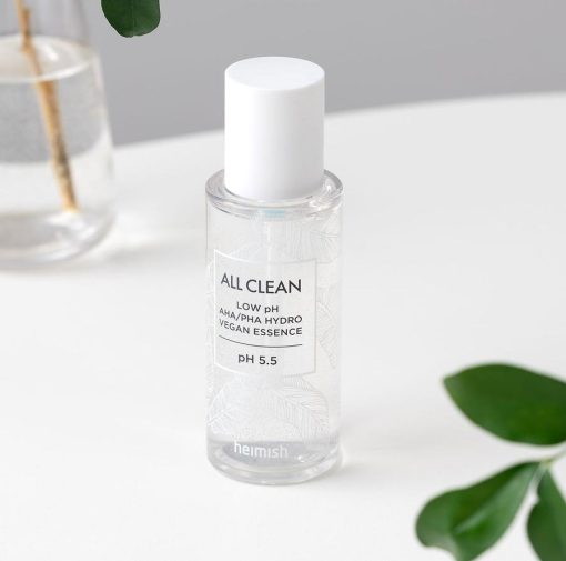 HEIMISH ALL CLEAN LOW PH AHA/PHA HYDRO VEGAN ESSENCE 50ML - Image 2
