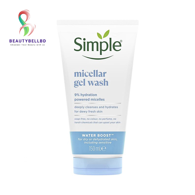 22 simple micellar facial gel wash (Water Boost 150ml - Image 1