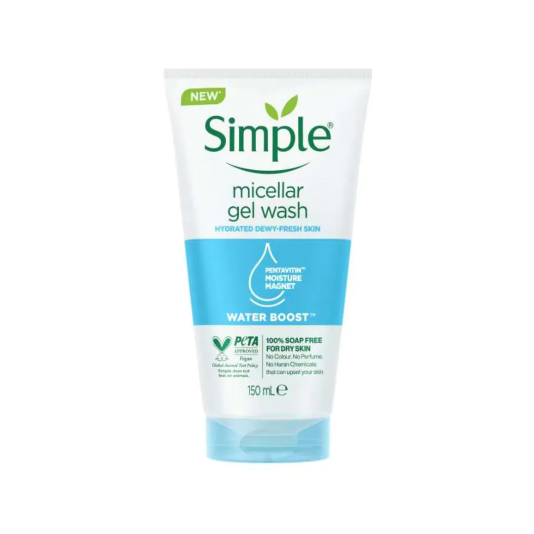 Simple Water Boost Micellar Facial Gel Wash Simple Water Boost Micellar Facial Gel Wash