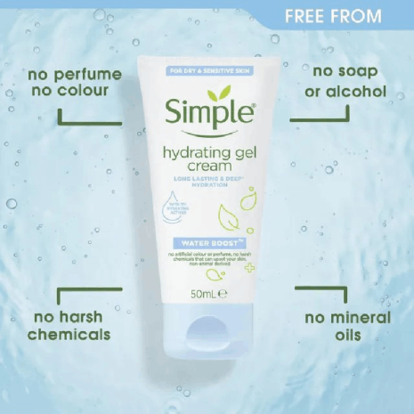 Simple Water Boost Hydrating Gel Cream Simple Water Boost Hydrating Gel Cream moisturizer