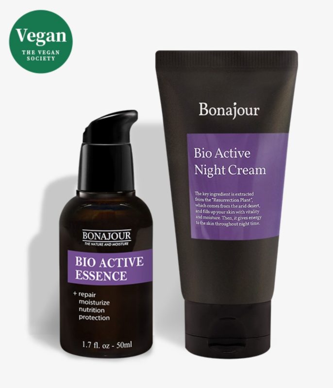 feb557a4239b927814fc540e0d03d542-686x800 BONAJOUR BIO ACTIVE RESURRECTION PLANT ESSENCE 50ML + NIGHT CREAM 80ML - Image 1