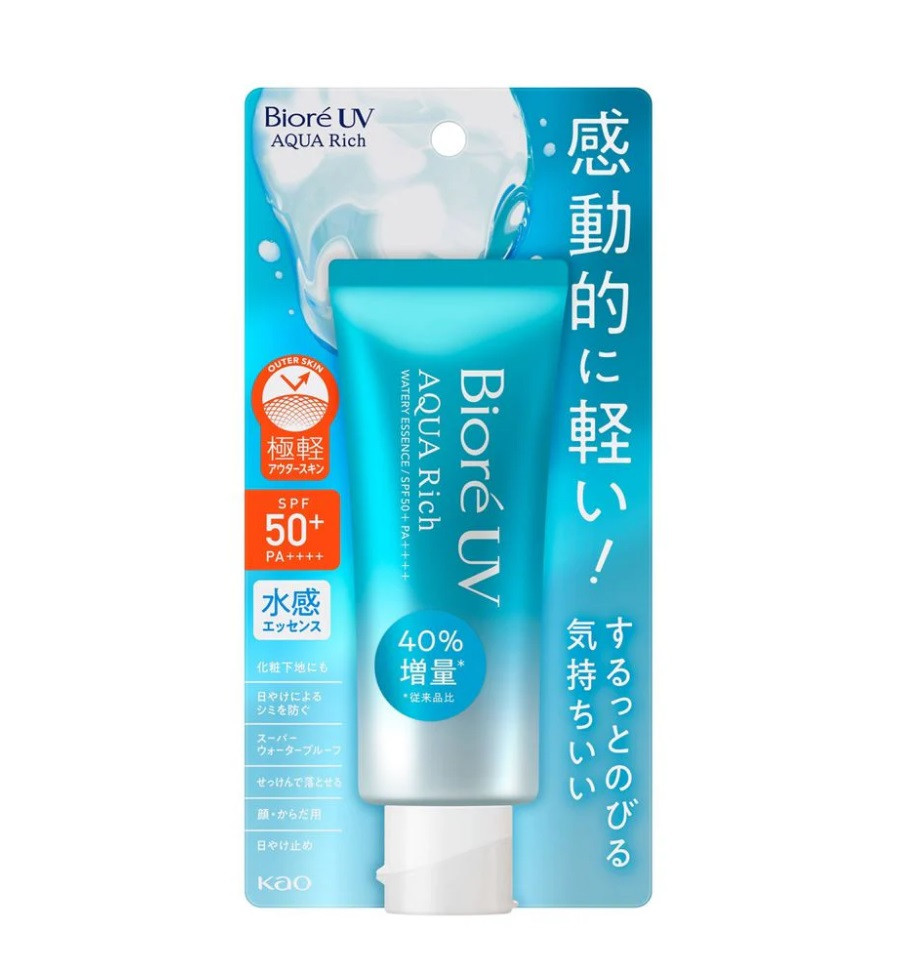WAJP9b7vo05aaXtU0v05GXoHFpOlgcPlnlAoXOXG Biore UV Aqua Rich Watery Essence Spf50+PA ++++ Sunscreen 70ml - Image 1