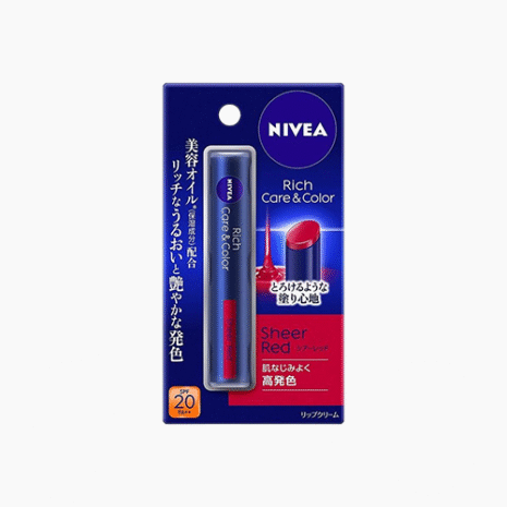 Nivea rich care and coloring lip sheer Red spf 20 Nivea rich care and coloring lip sheer Red spf 20