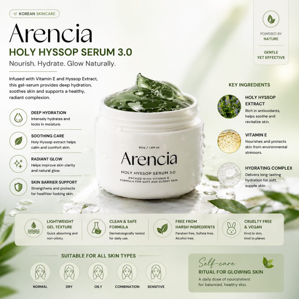 Natural glow with hyssop serum