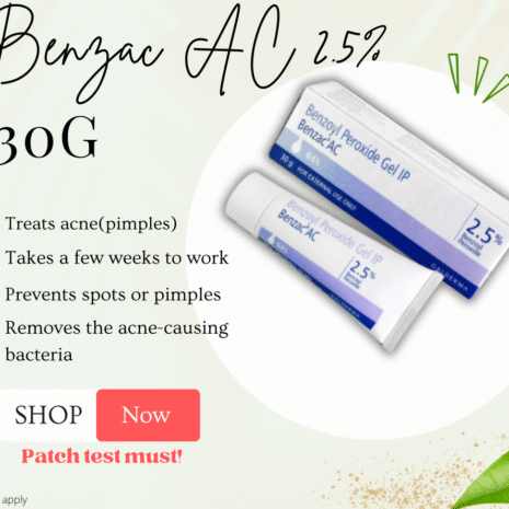 Galderma Benzac AC Benzoyl Peroxide Gel 2.5% (30g)