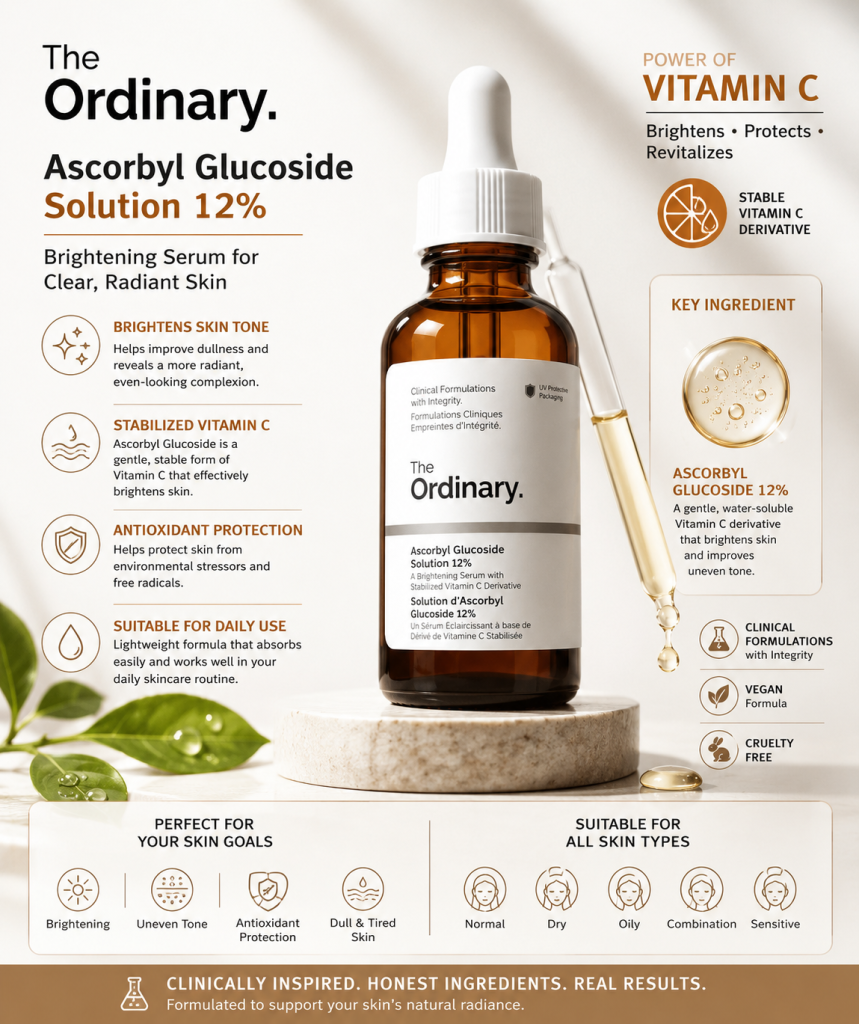 Radiant skin with vitamin C serum