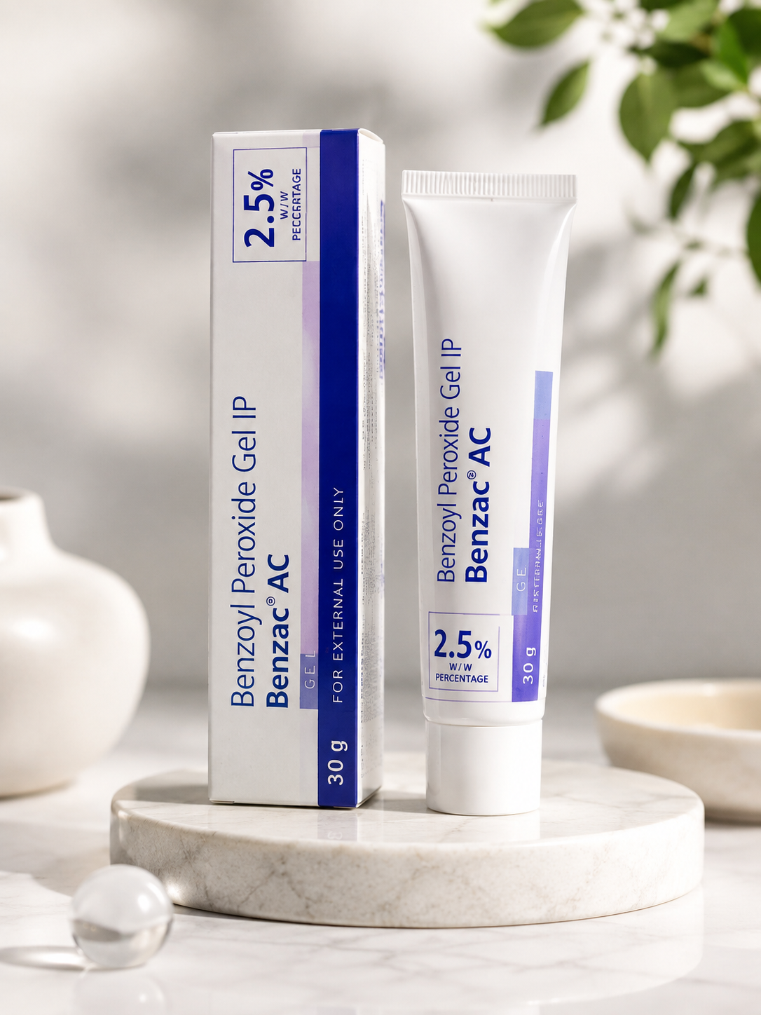 Galderma Benzac Ac Benzoyl Peroxide Gel 2.5% 30G 1 Galderma Benzac AC Benzoyl Peroxide Gel 2.5% 30g