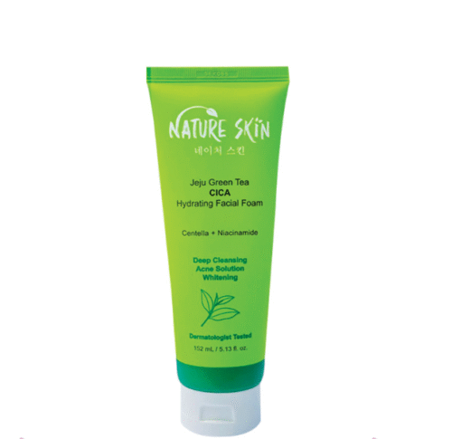 Nature Skin Jeju Green Tea CICA Hydrating Facial Foam 152 mL - Image 1