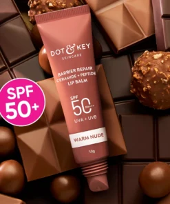 Dot & Key Barrier Repair Ceramide & Peptide Lip Balm - Warm Nude (10g)