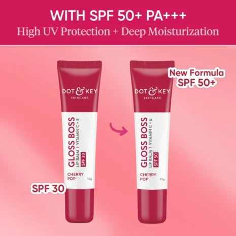 Dot & Key Gloss Boss Vitamin C + E Lip Balm SPF50 - Cherry Pop (12g) Dot & Key Gloss Boss Vitamin C + E Lip Balm SPF50 - Cherry Pop (12g)