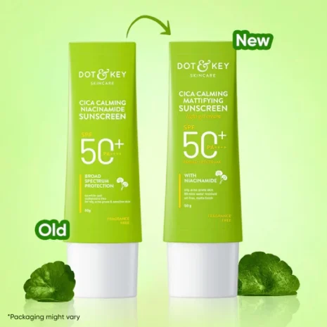 Dot & Key Cica Calming Mattifying Sunscreen SPF50+ PA++++ (50g) Dot & Key Cica Calming Mattifying Sunscreen SPF50+ PA++++ (50g)