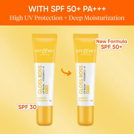 Dot & Key Gloss Boss Vitamin C + E Lip Balm SPF50 - Mango Passion (12g) Dot & Key Gloss Boss Vitamin C + E Lip Balm SPF50 - Mango Passion (12g)