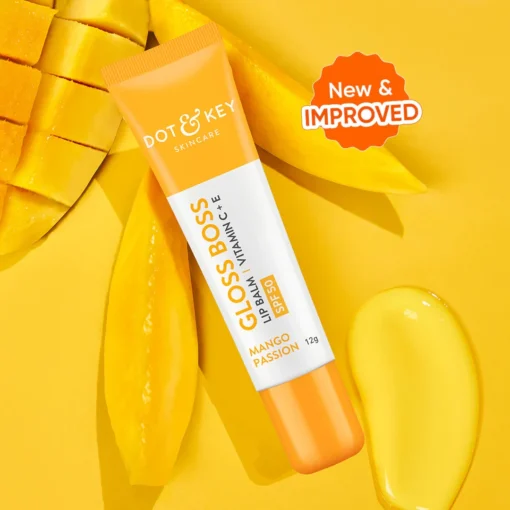 Dot & Key Gloss Boss Vitamin C + E Lip Balm SPF50 - Mango Passion (12g)